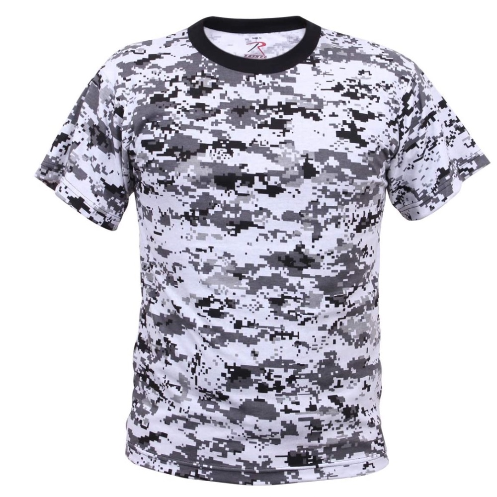 Mens Rothco DIGITAL CITY CAMO Tactical TShirt Military Camouflage Various Sizes